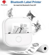 Phomemo T02 Mini Thermal Sticker Printer Print Pods Bluetooth Portable LOT picture