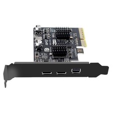 10Gbps PCI-E Express 4X & Mini DP Displayport 1.4 Input to Dual USB3.1 Black picture