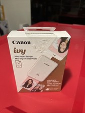 Brand New Canon Ivy Mini Mobile Photo Printer Rose Gold / White PV-123-RG Sealed picture