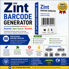 ZINT BARCODE QR CODE GENERATOR - SUPPORTS 50+ FORMATS, WINDOWS / LINUX / MAC CL picture
