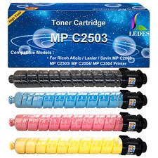 Toner Cartridge Compatible for Ricoh Savin Lanier MP C2503 C2504 C2003 C2004 4PK picture