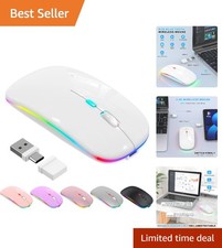 Elegant LED Bluetooth Wireless Mouse - Rechargeable Jiggler for Mac & iPad picture