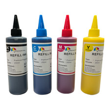 4 Bulk pigment refill ink for EPSON inkjet printer 4 colors 4x250ml picture