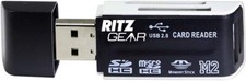 Ritz Gear Dual USB SD Card Reader 4-in-1 SD Memory Card Reader USB 2.0 picture