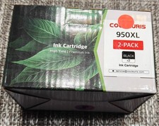 New Couleuris 950XL Black Ink Cartridge 2-Pack Compatible HP 950XL Exp 11/2027 picture