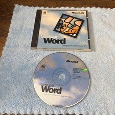 Microsoft Word 95 PC CD-ROM Legacy Software Windows 95 98 w/ Product Key picture