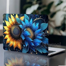 2PCS Sunflower Flower Pattern Vinyl Laptop Skin Stickers Self Adhesive  picture