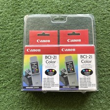 Genuine Canon BC-21e  2 Pack Color Ink Cartridges 0899A003 BCI-21 - OEM picture