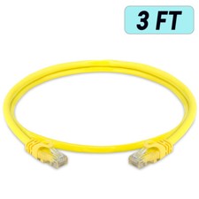 Yellow Cat6 Patch Cord Lan Internet Network Cat6 Cable Ethernet Router Cable LOT picture