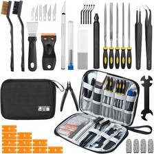 50pcs 3D Printer Tool Kit FDM SLA Nozzle Cleaning Scraper Deburring Files Case picture