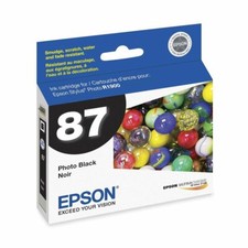 Genuine Epson 87 T0871 Photo Black Ink Cartridge for Stylus Photo R1900 picture