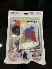 Wrap It Storage 85 Pc Combo Pk Cable Clips, Labels, Ties, Clams & More NEW picture