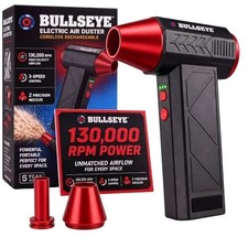 BULLSEYE Blaster 130000 RPM Electric Air Duster, Rechargeable Cordless Compresse picture