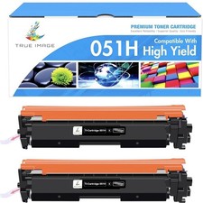 TRUE IMAGE 051H Toner Cartridge Black 2 Pack for Canon CRG-051H picture