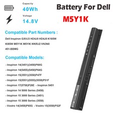 LOT Battery For Dell Inspiron 15 5000 3000 Series 5566 5559 3567 Type M5Y1K picture