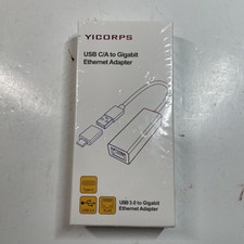USB C/A To Gigabit Ethernet RJ45 Adapter Plugs And Play 1/2.5Gbps Support picture