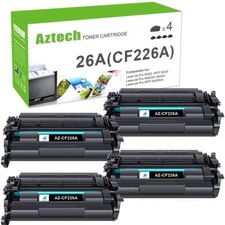 Aztech 4 Pack Compatible Toner Cartridge for HP 26A CF226A High Yield picture