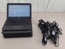 Lot of 5 HP Chromebook 11 G4 EE Laptop Intel Celeron N2840 4GB 16GB SSD picture
