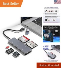 CFast Card Reader, 5-in-1 USB C/A Card Reader for Computer & Camera with Dedi... picture