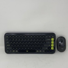 Logitech POP Icon Combo Keyboard & Mouse - Graphite/Green, Compact TKL picture