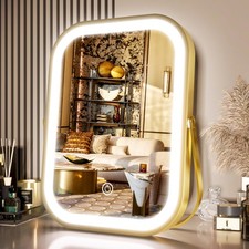 PRIMETEK Travel Makeup Mirror with Lights, Portable Small Beauty LED Vanity Mirr picture