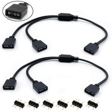 ARGB Splitter Cable, 1-to-2 Female to 5V 3 Pin Addressable RGB... picture