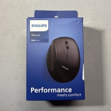 Philips 6000 Series Wireless Vertical Optical Mouse Black w/ USB Receiver picture