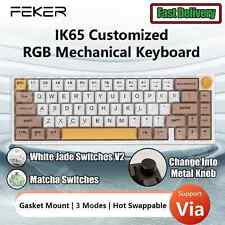 Mechanical Keyboard 3 Modes Wireless Support Keycaps Bluetooth 2.4G Gasket Knob picture