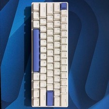 DrunkDeer G60 Gaming Keyboard US Compact 61-Key White Purple picture
