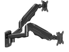 Mount Pro Dual Monitor Wall Mount Gas Spring Double Arm for 2 Screens up to 32