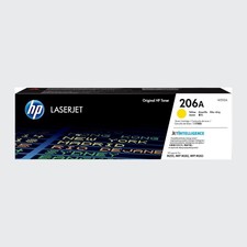 New Open Box HP 206A Yellow Original LaserJet Toner Cartridge, W2112A picture