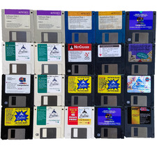 Vintage Floppy Disk America Online Prodigy Compuserve NetCruiser Lot 20 Install picture