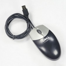 Dell by Logitech M-UR69 Mouse USB Optical Scroll Wheel Clean Tested Clear Black picture