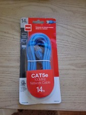 RCA CAT5e 14ft Blue Ethernet Patch Cable RJ-45 Round Network Cable picture