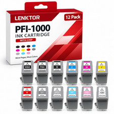 PFI-1000 12PK 80ML 12 Color With Chip Ink Cartridge Replacement fit for PRO-1000 picture