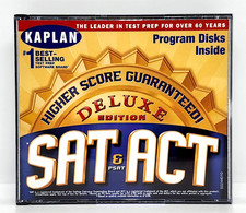 HIGHER SCORE GUARANTEED  SAT, ACT & PSAT DELUXE EDITION 4CD-ROM (1999) KAPLAN picture