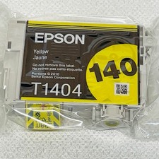 1x Genuine 140 T1404 Yellow Ink Cartridge For Epson WF3530 WF3520 WF7520 WF3540 picture