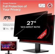 2 Pack 27 inch Removable Computer Privacy Screen Filter for 16:9 Ratio Monitor picture