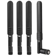 4Pcs Dual Band 8dBi WiFi Antenna 2.4GHz 5GHz 5.8GHz RP-SMA Male 4pcs picture