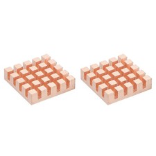 2 Pcs Copper Heatsink 20x20x5mm, Heat Sink Cooler Radiator for Raspberry Pi picture