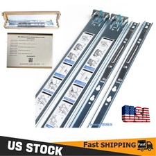 Dell 053D7M 1U Static Ready Rails Kit PowerEdge R420 R620 R630 R440 R640 R740 picture