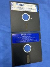 2 Commodore 64 Print Power Disk IBM Tandy Program Bonus Graphics Dover Clip Art picture