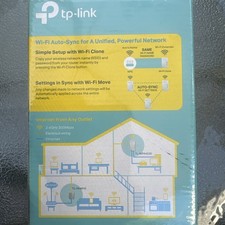 TP-Link TL-WPA4220 KIT AV600 300Mbps Wi-Fi Range Extender Powerline Adapter New picture