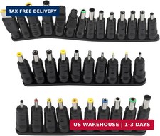 34Pcs Universal 5.5mm x 2.1mm DC AC Connector Power Adapter Tips Connector Power picture