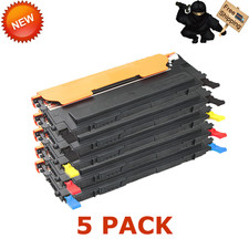 5 Pack Set CLT-K407S Black & Color Printer Toner Cartridge for Samsung CLP-325W picture