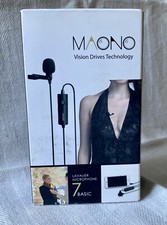 Maono Lavalier Microphone 7 Basic Hands Free Clip-on Lapel Mic Condenser Clip picture