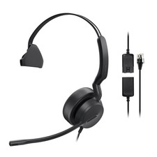 Yealink YEAYHS36E2MONO YHS36 E2 QD to RJ9 Wired Mono Headset for Desk Phones picture