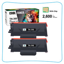 2PK TN360 Toner Cartridge For Brother TN-360 MFC-7340 MFC-7840W HL-2140 HL-2170W picture
