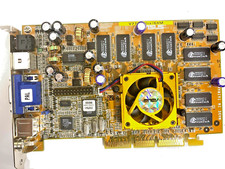 VINTAGE ASUS AGP V7700TIvx 64M NVIDIA GEFORCE2 GTS VGA COMP IN OUT RCA 3D MXB152 picture