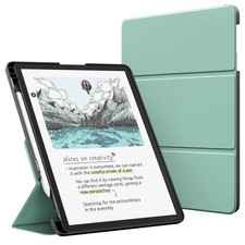 For Kindle Scribe Stand Case Leather Trifold Pen Holder picture